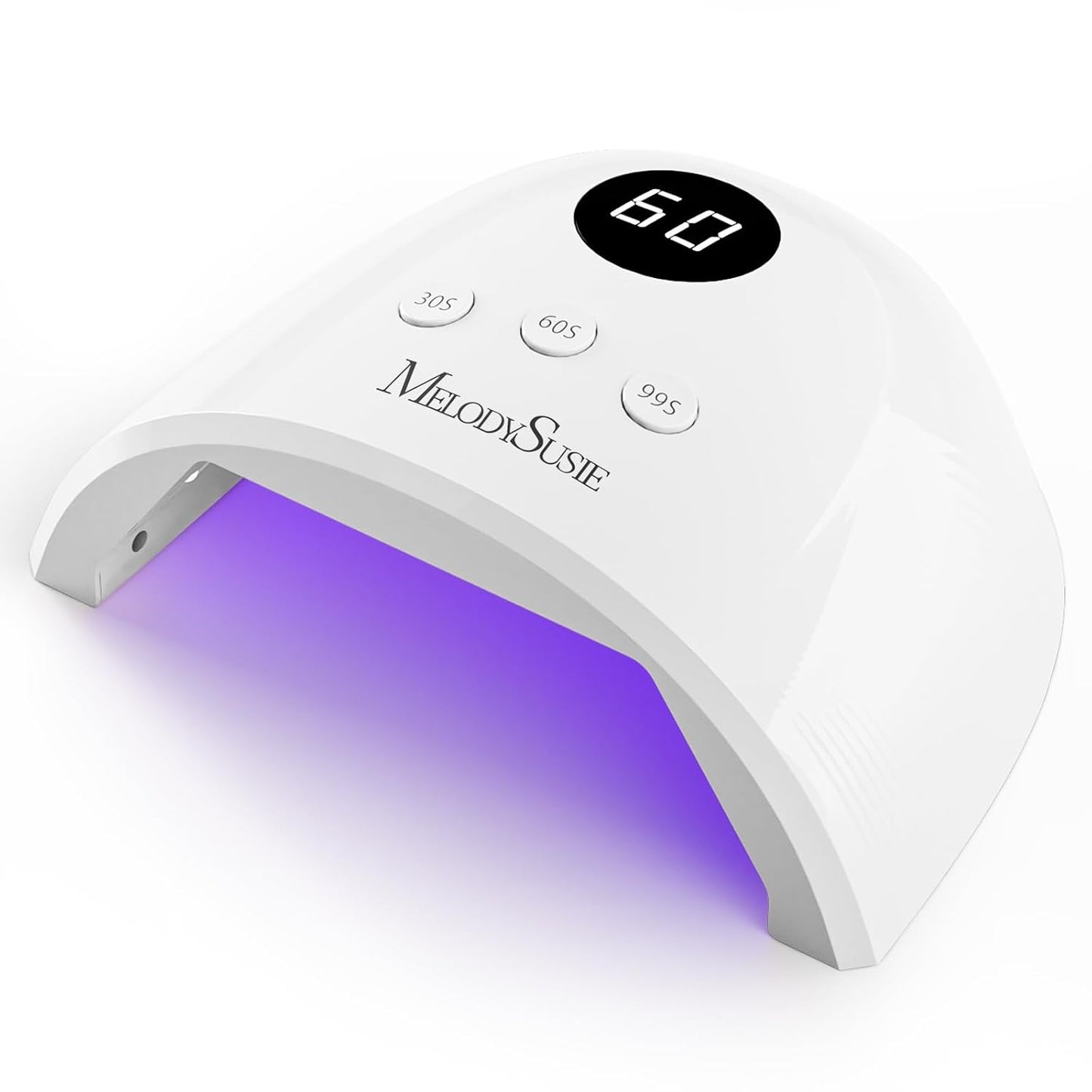 Compact UV LED Nail Lamp - Advanced 30W Nail Dryer with Smart Sensor & 3 Timers | Cures All Gels, White