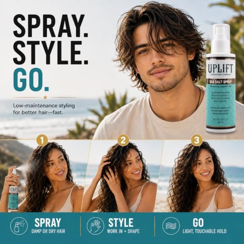 Uplift Sea Salt Hair Spray for Volume & Texture - Light Hold 5.5 oz