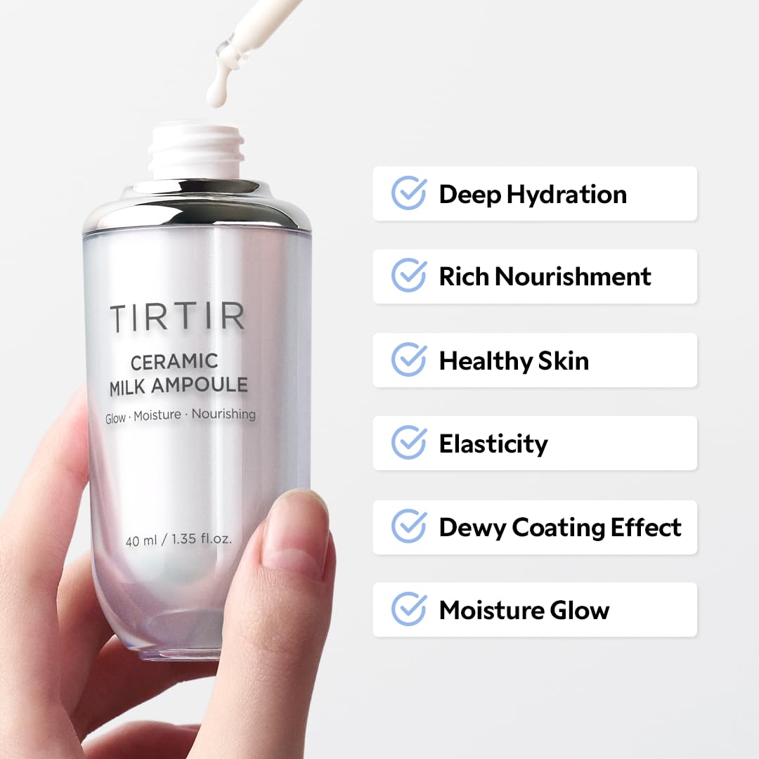 Ceramic Milk Ampoule - Nourishing Skin Serum for Radiant Glow | 1.35 Fl Oz