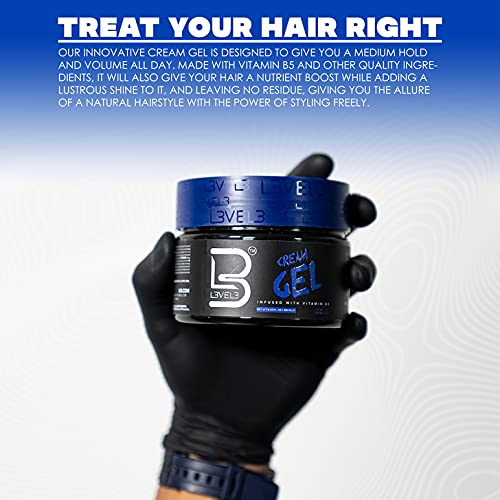 L3 Level 3 Medium Cream Gel - Volume & Medium Hold, 500 ML