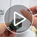 Rayberro Green Butterfly Vintage Perfume Bottle 25ML Refillable Glass with Rhinestones