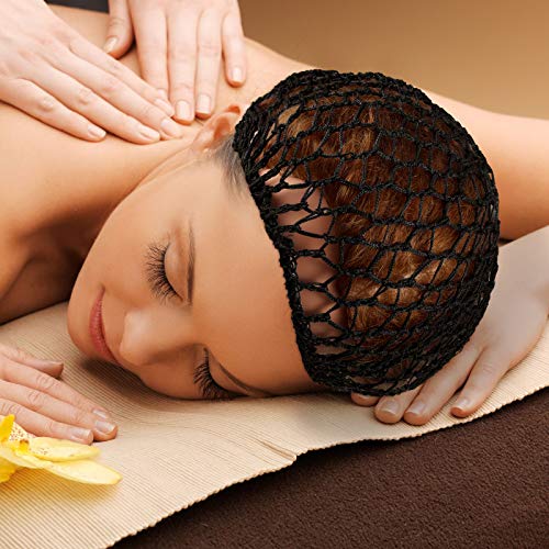 Giugu 3 Pcs Mesh Crochet Hair Nets for Women, Wine Red & Brown