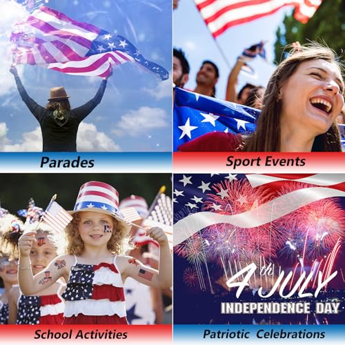 Patriotic Glitter Stick for Face & Hair - Red, White & Blue
