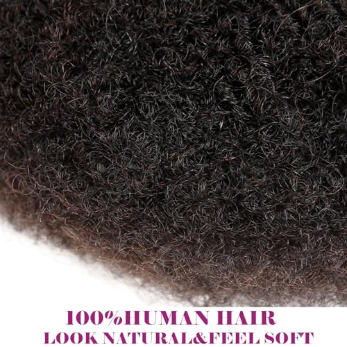 Afro Kinky Bulk Human Hair for Dreadlocks & Braiding - 30g, 8 Inch