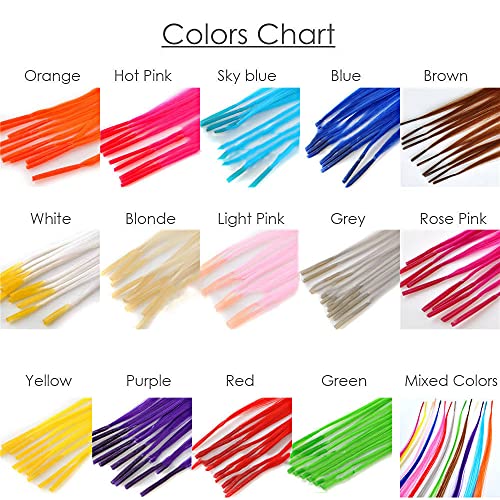 OTO BELLA 100 Pcs Rainbow I-Tip Hair Extensions Kit with Microbeads & Tool