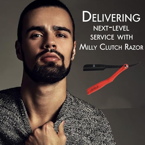 Level 3 Milly Razor - Fast and East to Assemble - Excellent Grip and Control - Straight Razor Holder- Level Three Holder