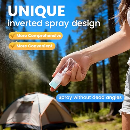 Bomeiyi 0.7oz Refillable Spray Bottle Grey - Fine Mist, Leak Proof Travel