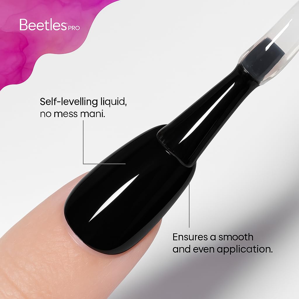 Beetles Pro Gel Top Coat - High Gloss, Long-Lasting 28 Days | 20ml Soak-Off Non-Yellowing Gel for UV/LED Lamps