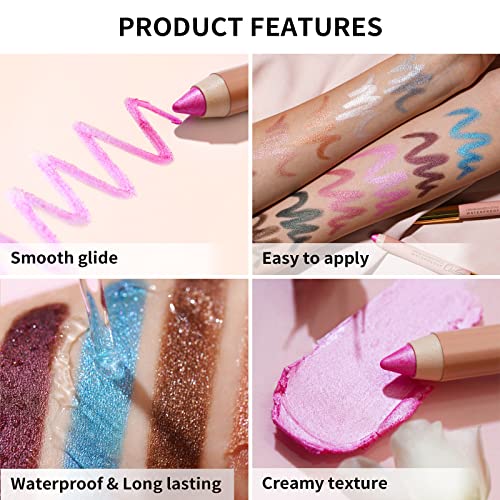 Oulac Twist-Up Shimmer Eyeshadow Stick - Waterproof & Vegan