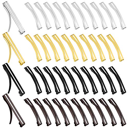 48 Pcs Metal Hair Barrettes Clips for Women, Anti-Skid Hairpins in 4 Colors