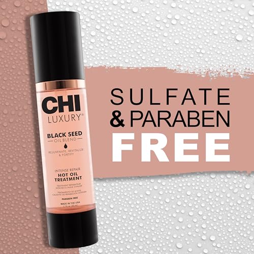 CHI Luxury Black Seed Oil Hot Oil Treatment for Dry & Damaged Hair, 1.7 Oz