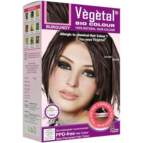 Vegetal Bio Colour Burgundy 150g - Organic Ammonia-Free Hair Dye