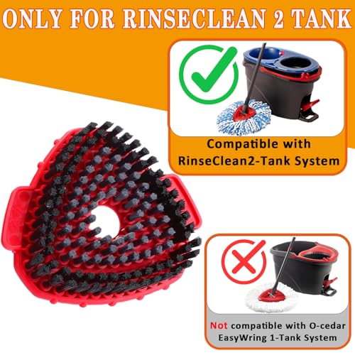 Replacement Mop Scrub Brush Set for Ocedar RinseClean Spin Mop