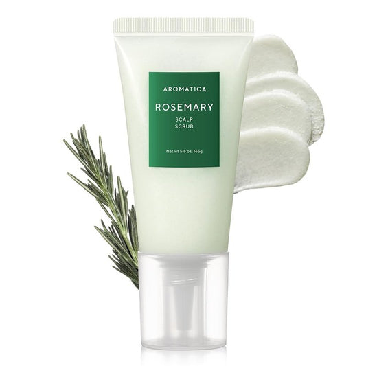 Aromatica Rosemary Scalp Scrub - Exfoliating Treatment for Oily Scalp | 5.82oz / 165g