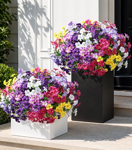 20 Bundles Faux Morning Glory Artificial Flowers for Outdoors