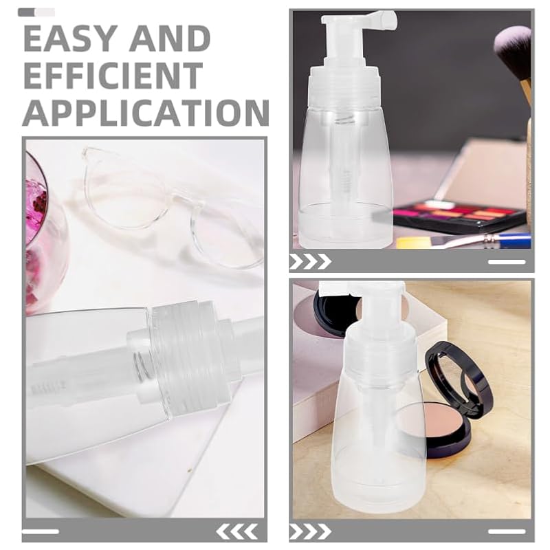 DIYEAH 180ml Refillable Powder Spray Bottle Puff Applicator (2 Pack)