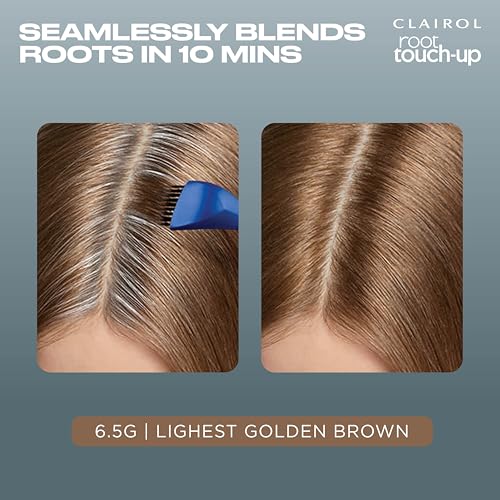 Clairol Root Touch Up Permanent Hair Dye, 2 Pk - 6.5G Lightest Golden Brown