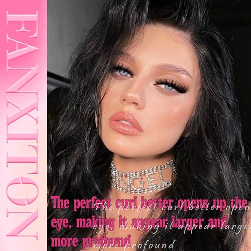 FANXITON Volume Lash Clusters E - Spiky 3D Wispy Eyelash Extensions 10-18mm