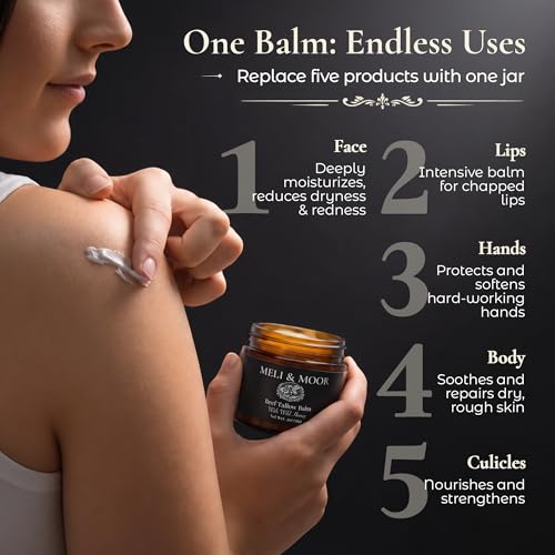 Meli & Moor Grass-Fed Beef Tallow Balm with Wild Honey – 2 oz Moisturizer