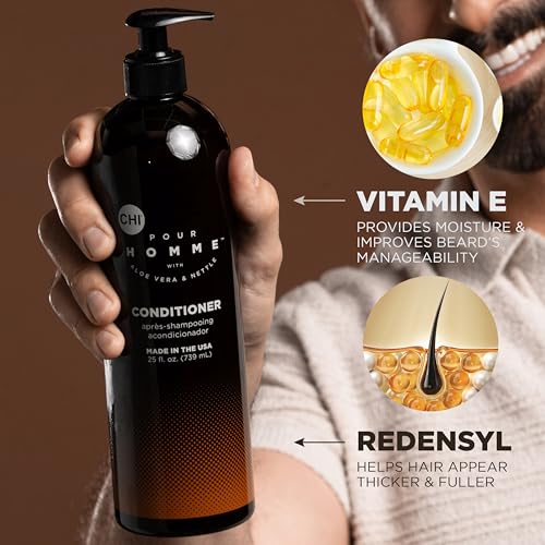 CHI Pour Homme Daily Moisturizing Conditioner for Men, 25 oz