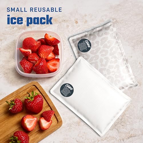 Fit & Fresh Soft Ice Packs for Lunch Bags, 2-Pack - Reusable & Flexible