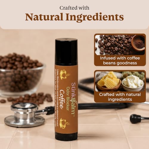 StinkBalm Coffee Odor Masking Balm - Portable & Pocket-Friendly