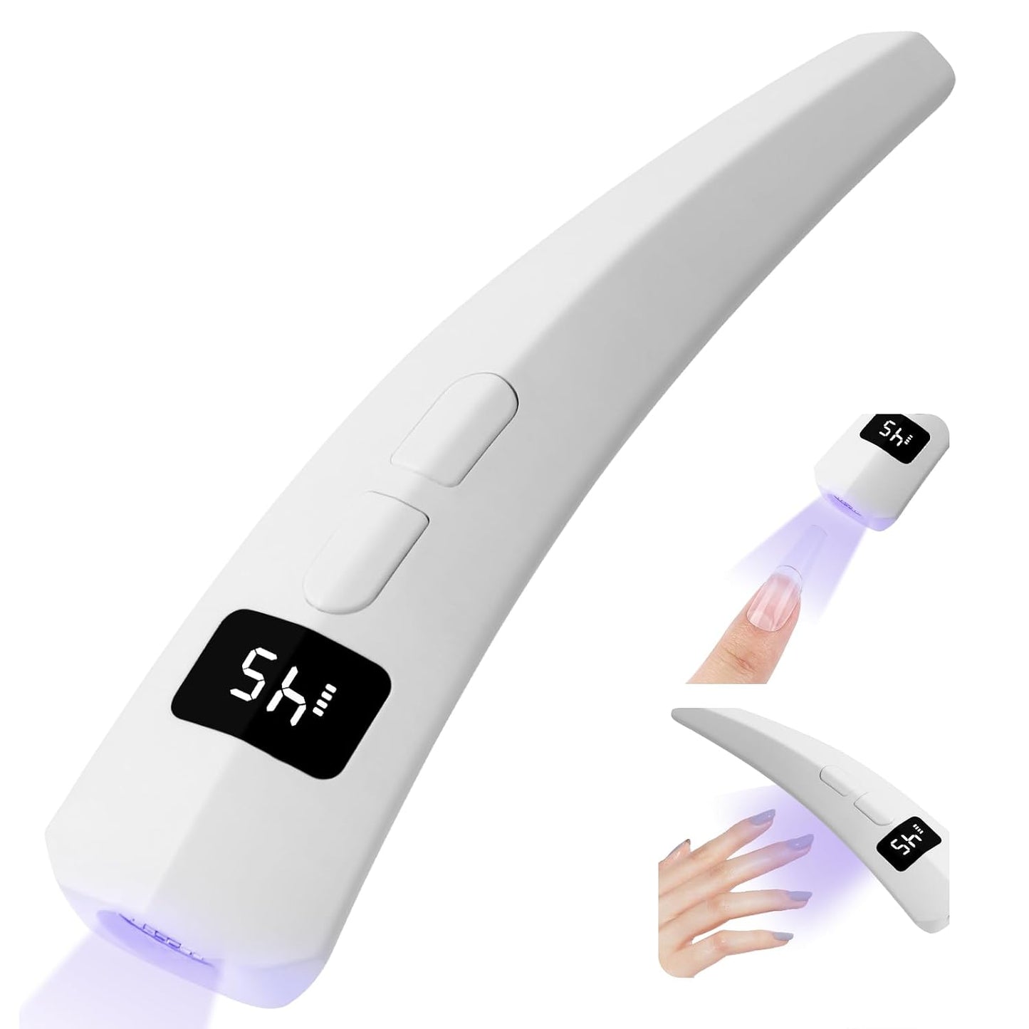 SAVILAND Gooseneck UV Nail Lamp - 12W Gel Light with Touch Switch & 3 Timer Settings | Quick Drying, Adjustable Design