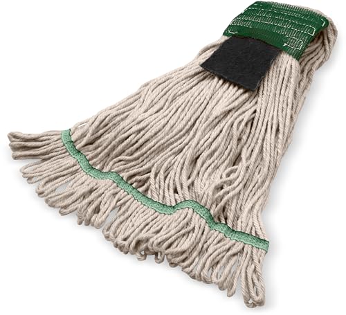 SPARTA Flo-Pac Medium Green Band Looped End Mop - Highly Absorbent & Durable Cleaning Tool