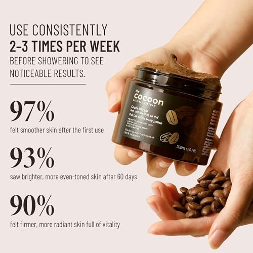 Cocoon Dak Lak Coffee Body Scrub with Coconut Oil & Cocoa Butter