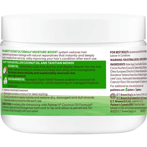 Palmer's Moisture Boost Deep Hair Conditioner with Coconut Oil - 12 Fl Oz (Pack of 1)