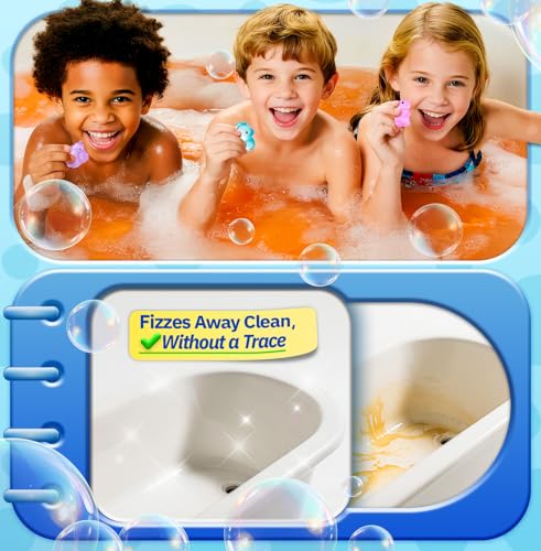 OinkSplash 20-Pack Organic Bath Bombs for Kids with Glow-in-the-Dark Toys