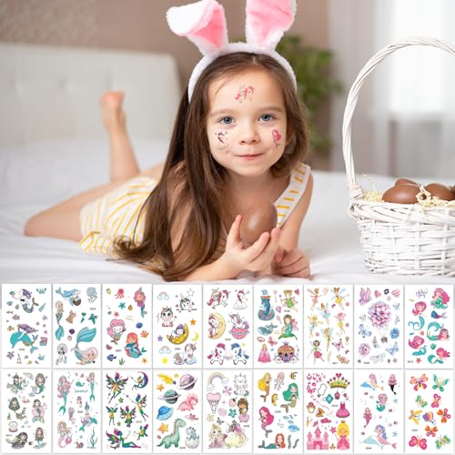 Zhtulck 600+ Kids Temporary Tattoos Set - Waterproof & Fun Designs