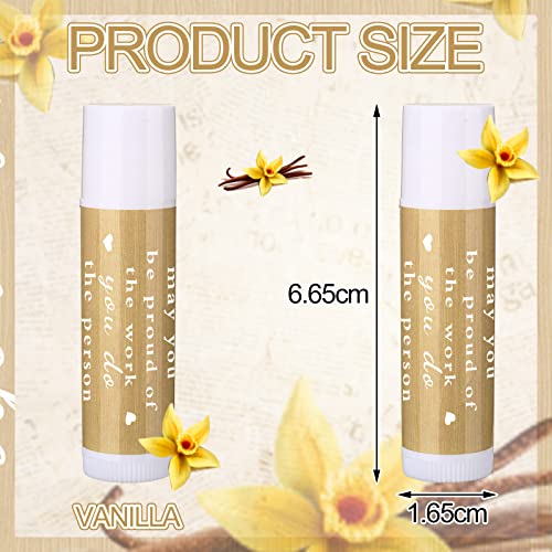 Demissle 24 Pcs Vanilla Lip Balm - Employee Appreciation Gifts