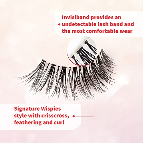 Ardell Wispies False Eyelashes 113, Natural Wispy Strip Lashes, 5 Pairs