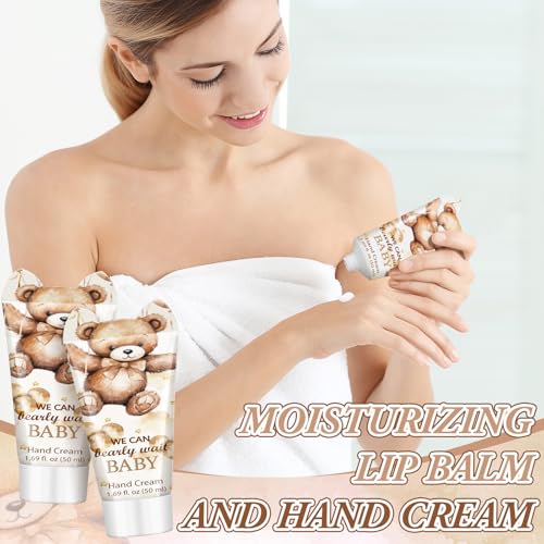 15 Pack Bear Baby Shower Hand Cream Favors - Travel Size Lotion