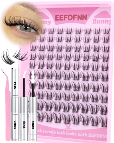 Eefofnn Wispy Lash Clusters Kit - Natural & Comfortable Eyelash Extensions