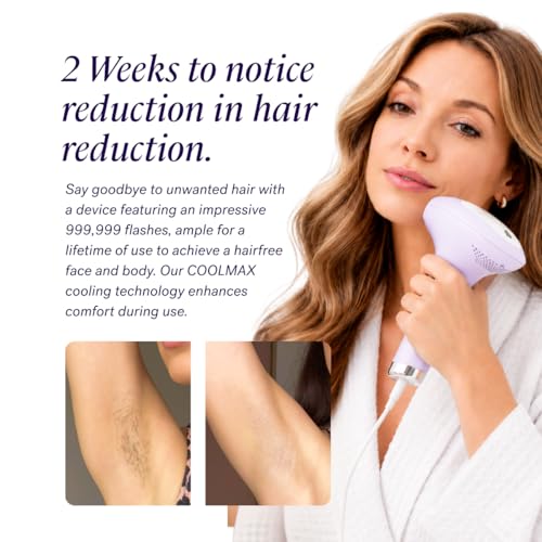MICHAEL TODD BEAUTY - LUMOS Laser IPL Hair Removal Device for Women and Men, 50¡ÆF CoolMax Technology, 999,999 Flashes, 3 in 1 with Skin Sensor for Nearly Painless, Permanent Hair Removal