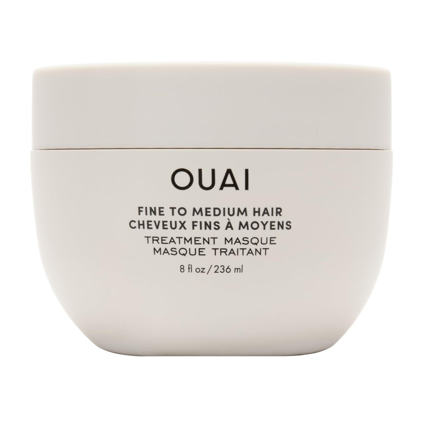 OUAI Hair Treatment Mask - Lightweight Deep Conditioning for Fine to Medium Hair with Shea Butter & Keratin | 8 oz