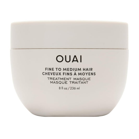 OUAI Hair Treatment Mask - Lightweight Deep Conditioning for Fine to Medium Hair with Shea Butter & Keratin | 8 oz
