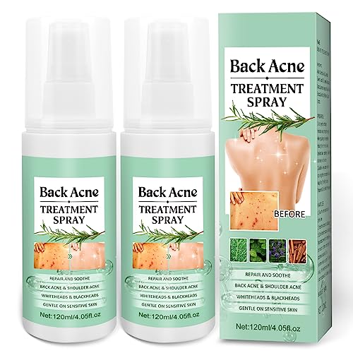 BEFIVECOK 2PCS Back Acne Spray Treatment with Herbal Formula, Salicylic Acid & Tea Tree Oil