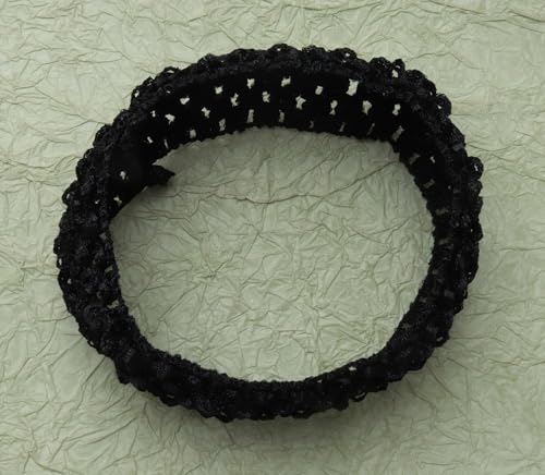 Ruwado 4 Pcs Crochet Headbands - Soft Retro Knitted Hair Accessories