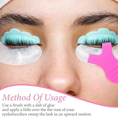 Sibba 15Pcs Eyelash Lifting Shields - Reusable Silicone Lash Lift Pads