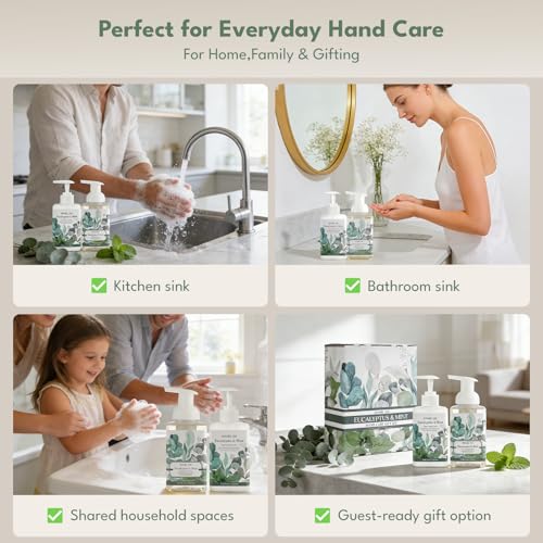 ROMIIE ZOI Eucalyptus Mint Foaming Hand Soap & Lotion Set - 320ml Each