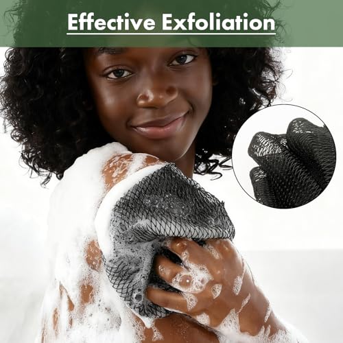 Bathway African Net Sponge Set of 2 - Exfoliating Body Scrubber