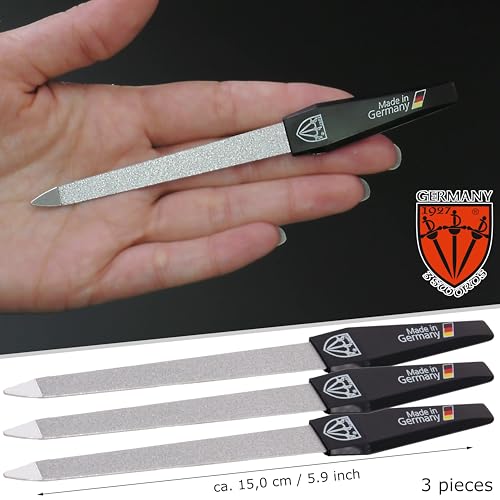 3 Swords Germany Sapphire Nail File Set – 3 Pieces with Buffer