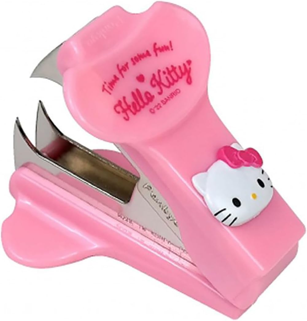 Cute Animal Face Cat Staple Remover | Office & Home Staple Puller Tool - Pink Cat Design