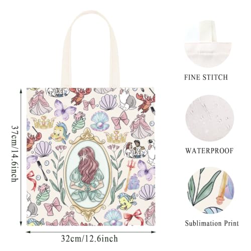 Ari Princess Mermaid Canvas Messenger Bag for Princess & Lover Gift