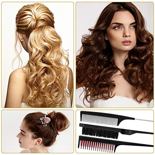 Patelai 3-Piece Hair Styling Comb Set for Fluffy Hair