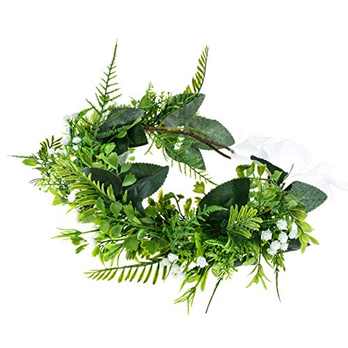 DreamLily Greek Goddess Leaf Crown - Bohemian Bridal Halo Headpiece