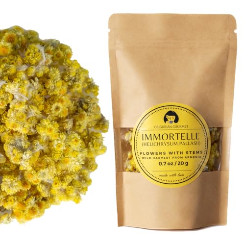 Premium Immortelle Herbal Tea - Wild-Harvested Flowers from Armenia 20g